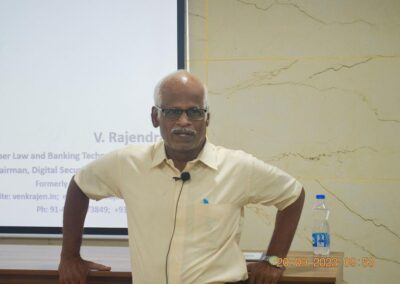 Raj addressing Central Law College Salem